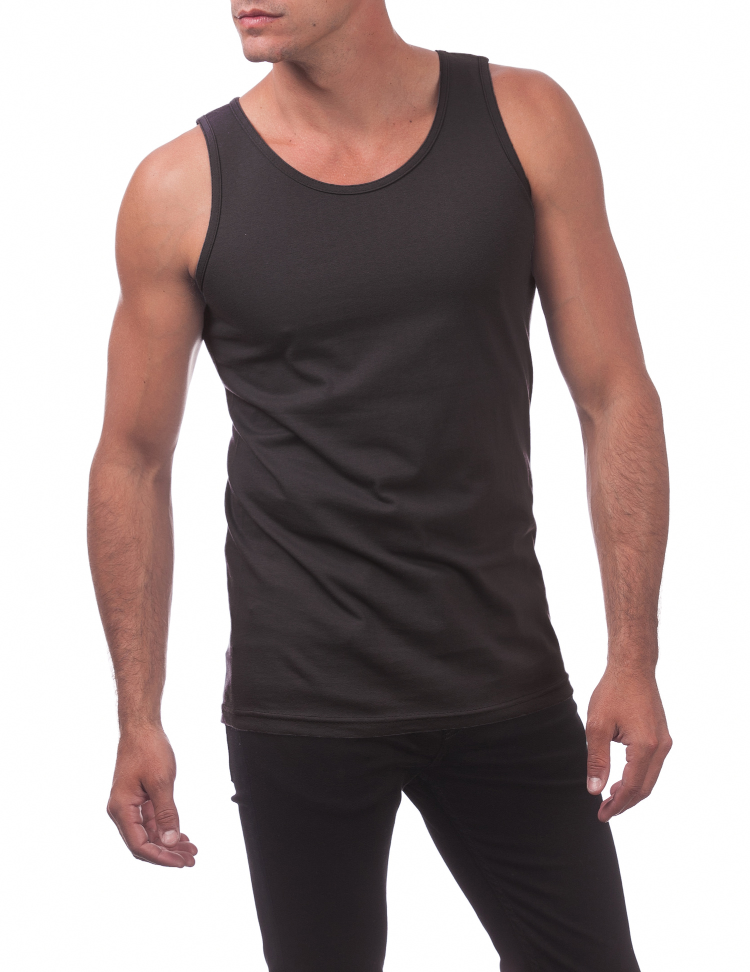 132 BLACK Comfort Cotton Tank Top