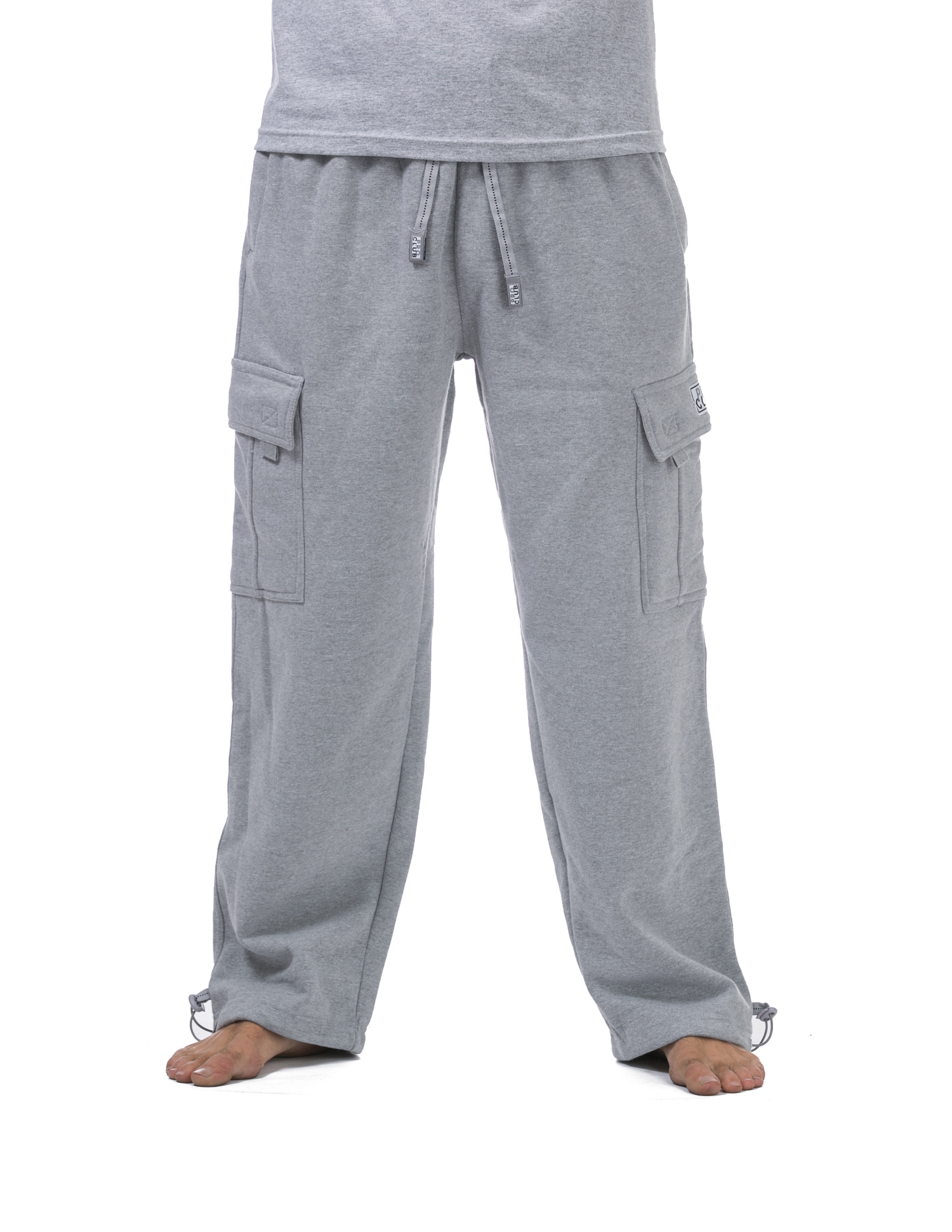 Pro Club Men's Heavyweight Fleece Cargo Pants, Medium, Charcoal