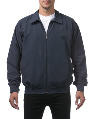 Pro Club Men's Fleece Lined Windbreaker Jacket 